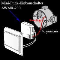 Mini Funk Einbauschalter AWMR-230, 433,92 MHz...