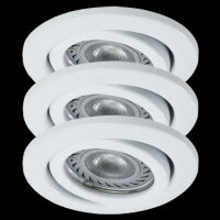 LED Einbauleuchten Set 3x3.5W Weiß 230V GU10...