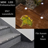 Paulmann Profi Line Mini LED IP67  Boden Einbauleuchten ERGÄNZUNG 5er Set 988.92 - 98892