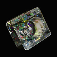 Glas Einbauleuchte Würfel Klar Multicolor 5er-Paket...