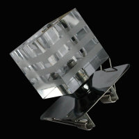 W&uuml;rfel Einbauleuchten 3er-Set Glas Einbaustrahler Kristall Klar   4