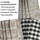4 Design Deco Geschirrtücher 100% Baumwolle 65 x 65cm Schwarz-Weiß Karo Landhaus - Rosen