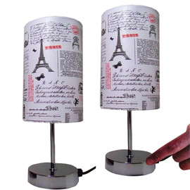 2 x Tischlampe Tischleuchten Nachttischlampen Vintage 3 Stufen Dimmer dimmbar