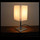 Tischlampe weiss Plissee Tischleuchte Lampe Schlafzimmer Nachttischlampe Leselampe VIERECKIG
