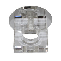 Kristall Spot Crystal Einbaustrahler Einbauleuchten Deckenleuchte KLAR Glas  G4 12V