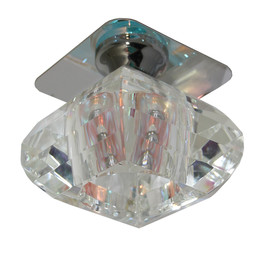 Kristall Spot MIX Einbaustrahler Crystal Einbauleuchten Deckenleuchte Glas  G4 12V