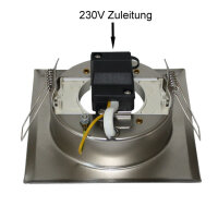 Paulmann 986.34 Ersatz Einbauring Eckig GX53 230V Eisen...