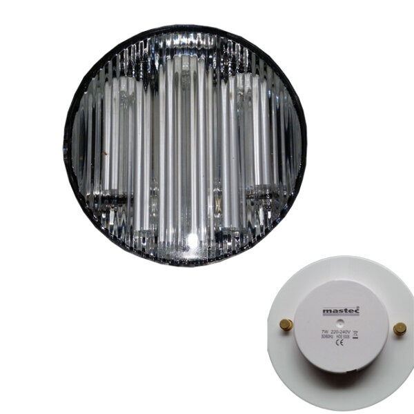 Mastec Downlighter 7W Energiesparlampe GX53 Sparlampe Disc WARMWEIß