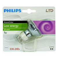 Philips GU10 1W AccentColor white Deco LED Birne...