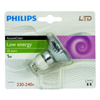 Philips GU10 LED 1W Weiss AccentColor Reflektor Spot...