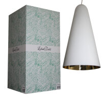 Danish Design Pendelleuchte Metall Weiß Gold Ø18cm Lisbeth Dahl Rarität