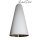 Danish Design Pendelleuchte Metall Weiß Gold Ø18cm Lisbeth Dahl Rarität
