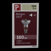 Paulmann 200.11 Halogen Glühbirne Reflektor R50 28W...