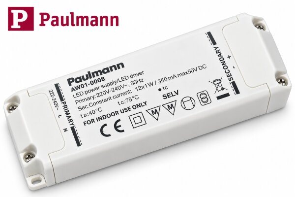 Original Paulmann / Anway LED-Treiber AW01-0008 Konstantstrom 350mA max. 50V DC