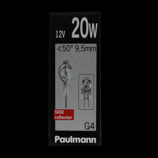 Paulmann 831.42 Halogen Stiftsockel klar G4 20W AXIALWENDEL  SIDE reflector