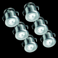 6er Set Led Bodeneinbaustrahler 230V IP67  befahrbar...