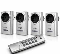 ELRO Home Easy HE878A Funk-Dimmer 4er Set 200W mit...