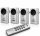 ELRO Home Easy HE878A Funk-Dimmer 4er Set 200W mit Fernbedienung Silber