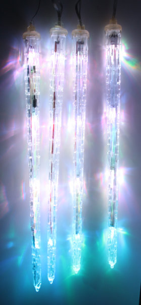 40cm Eiszapfen Weihnachtsbeleuchtung Lichterkette Farbwechsel Aussenbeleuchtung 