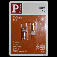Paulmann 831.07 GOLDLICHT 2 x 10W 12V Halogen Birne...