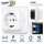 Home Easy HE881 Funk-Einbausteckdose Unterputz Schuko 3600W 433,92 MHz