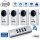4x ELRO Home Easy HE877A Funk-Steckdose 3500W Silber + HE844A Fernbedienung
