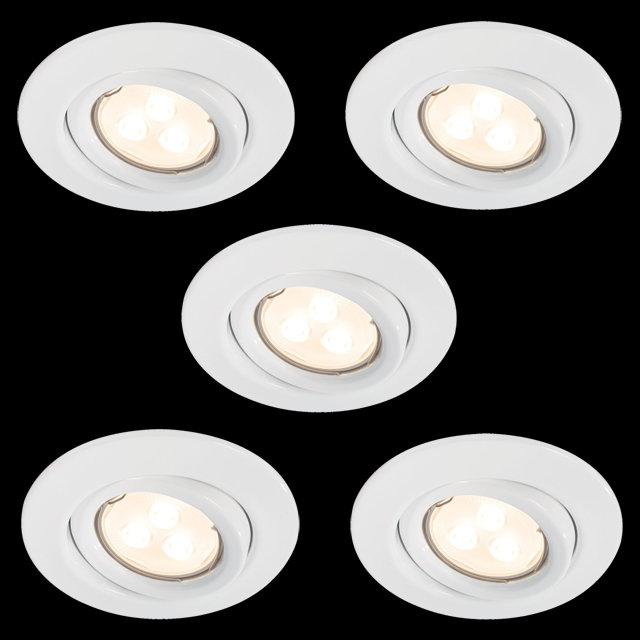 ✅ LED Einbaustrahler Set 5W Bad Strahler Decken Einbau-Leuchten Spot Lampe Außen 