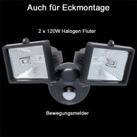 Elro ES120/2 Eco-Halogen Doppel-Außenstrahler mit...