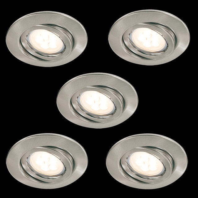 5 x LED Einbaulampen Leuchtmittel austauschbar Deckeneinbauleuchten 1,  69,99 €