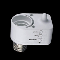 Mikrowellen Bewegungsmelder  ES25 Lampen 360&deg; E27 Fassung 230V Bewegungssensor