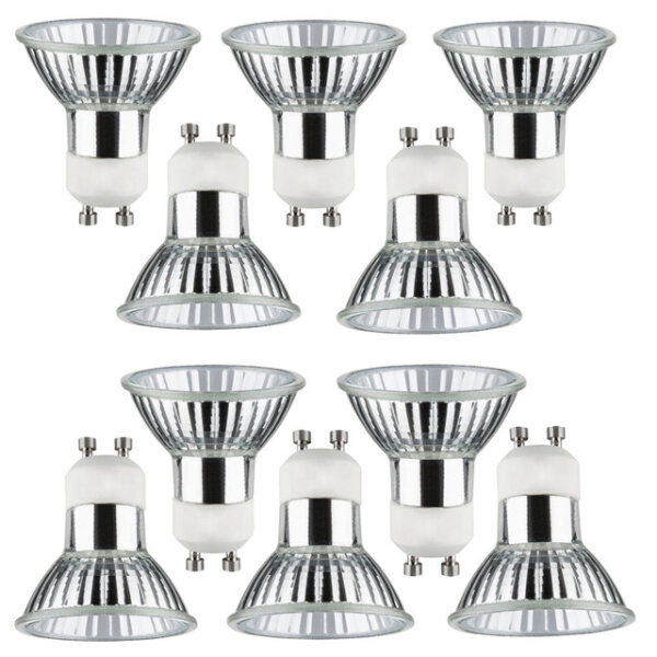 Paulmann Halogen Leuchtmittel GU10 230V Hochvolt 10er Set 836.56 | Rarität
