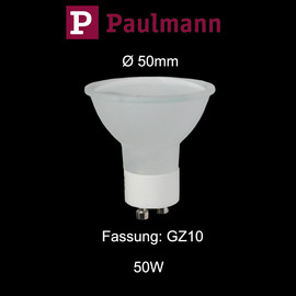 Paulmann 836.10 Halogen 230V Hochvolt Reflektor 50W GZ10 Maxiflood Softopal