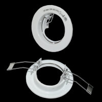 12  x Einbaustrahler Loch 55 mm Ø Einbaurahmen...