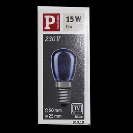 Paulmann mini Glühbirne Glühlampe Birnenform Ø 25 mm 15 W E14  230V dimmbar 810.10 Blau