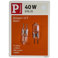 Paulmann 40W Doppelpack GY6,35 Halogen Stiftsocken 12V bi...