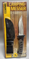 Pure Work Campingmesser mit Futeral Edelstahl 11,5cm...