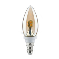 Paulmann LED Leuchtmittel Birne Kerze E14 2,5W Gold...