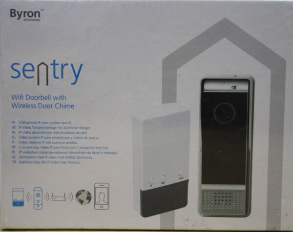 Byron Sentry WF001 IP Video Türsprechanlage WiFi Funkgong Set