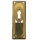 Metafranc Schlossblende 80x28mm Messing Blech Gold Schlossschild