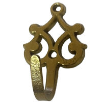 Metafranc Kleiderhaken Jugendstil Messing Gold 40x25mm...