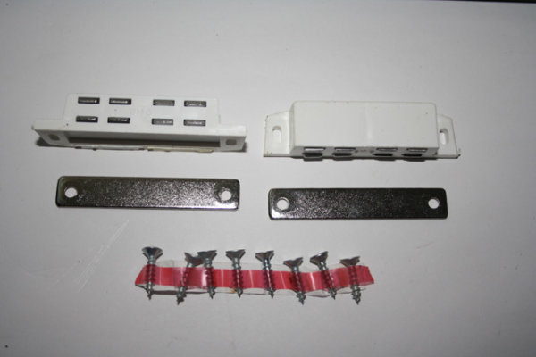2 x Magnetschn&auml;pper mit Gegenplatte 6kg Magnet M&ouml;bel T&uuml;re Magnetverschluss