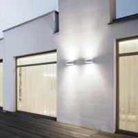 9W LED Aluminium Wandlampe Wei&szlig; IP54 Aussenbereich &amp; Innen Hauswand Lampe