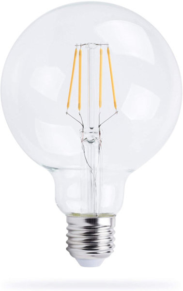 LED Filament Retro E27 Globe 95 Leuchtmittel 6W 2700K Klarglas warmweiß