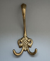 Metafranc Garderobenhaken Jugendstil Messing poliert...