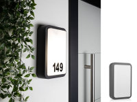 Aluminium LED Hausnummernleuchte Fassadenlampe Innenbereich & Aussenbereich IP44