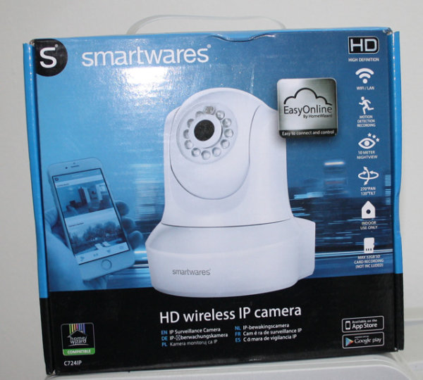 Smartwares C724IP Überwachungskamera C724IP IP-Kamera HD Auflösung 1280 x 720 Pixel