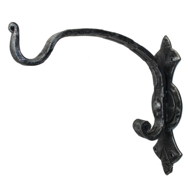 Blumenampel Schmiedeeisen Wandhaken Blumen Wandhalter schwarz Windlicht Laterne Halter (Gr. 1)