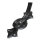 Blumenampel Schmiedeeisen Wandhaken Blumen Wandhalter schwarz Windlicht Laterne Halter (Gr. 1)