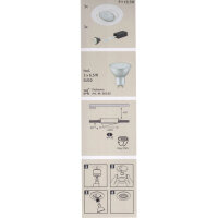 Paulmann 920.29 LED Einbauleuchten Set 6,5W Strahler...