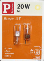 Paulmann 831.08 GOLDLICHT 2 x 20W 12V Halogen Deco Lampe...